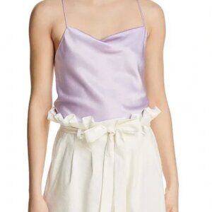 Alice + Olivia Lilac Satin Camisole